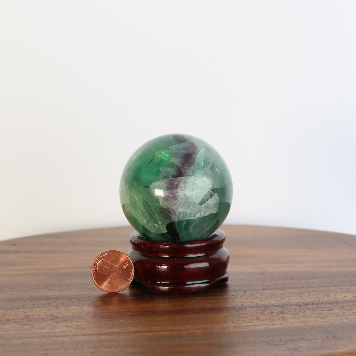 Green Fluorite Sphere