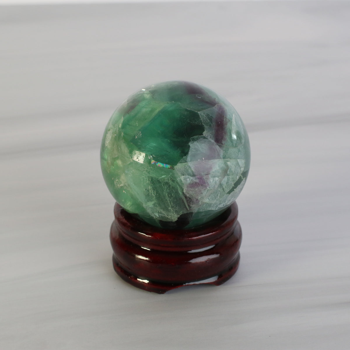 Green Fluorite Sphere