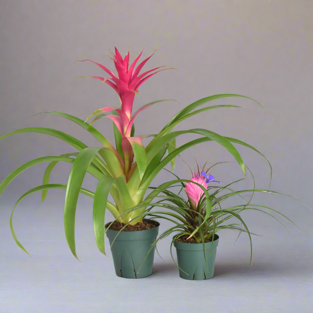 Guzmania 'Viola' & Tillsandsia 'Cyanea'