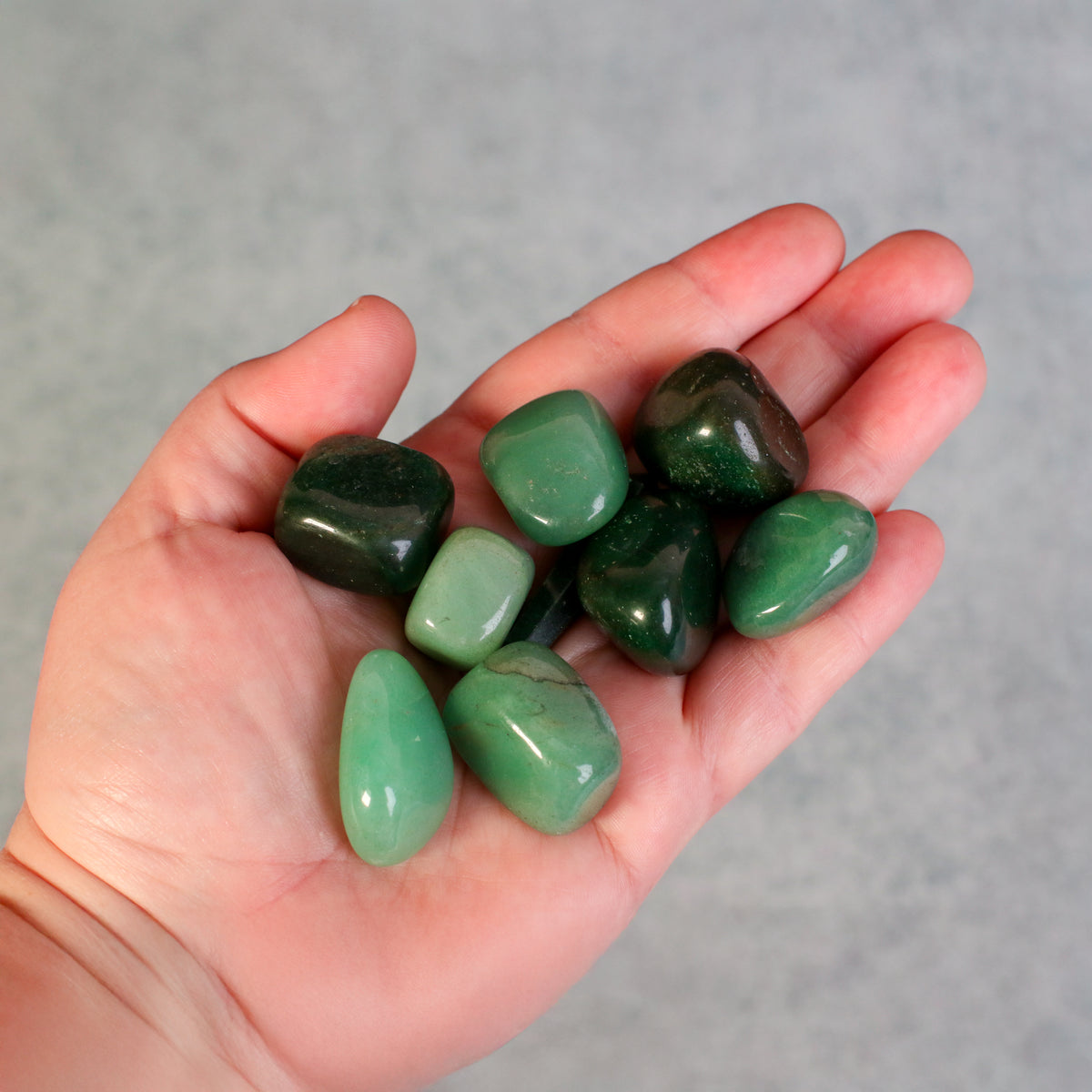 Shades of Harmony Stones in hand