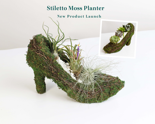 Stiletto Moss Planter