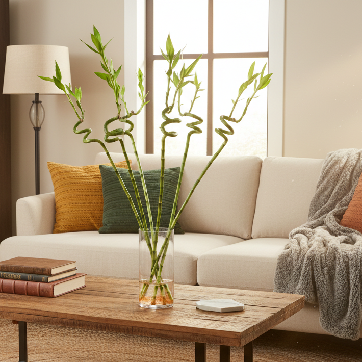 Lucky Bamboo TWISTS Water Plant EXTRA LARGE 46"