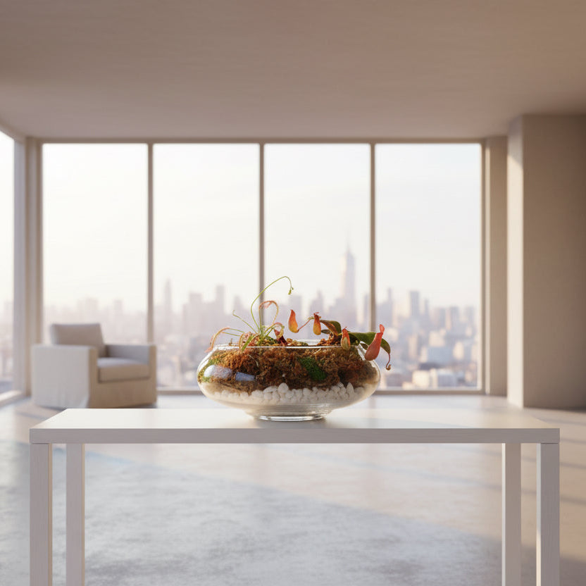 Carnivorous Plants Inside Terrarium