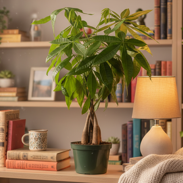 Lucky Braided Money Tree Plant