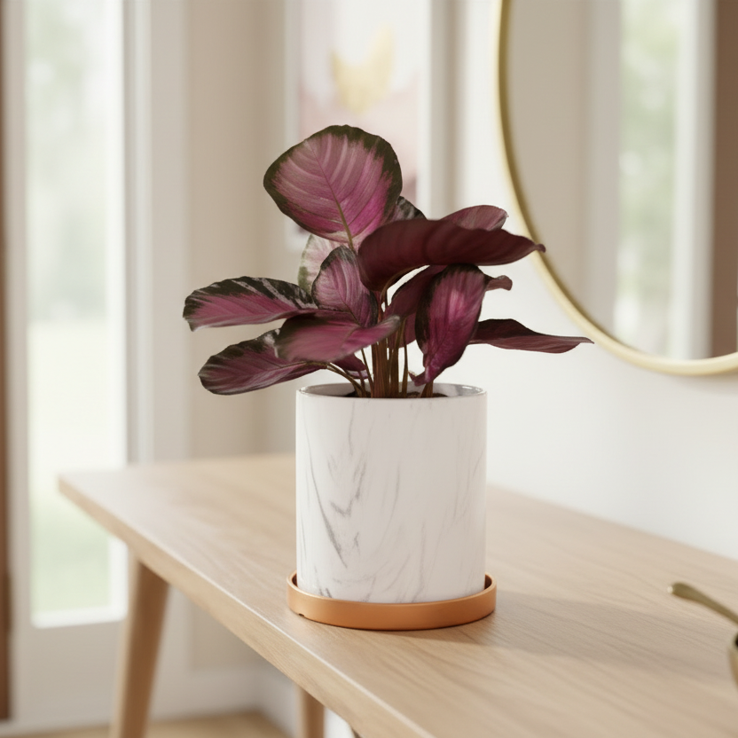 Calathea Rosy Pink Prayer Plant