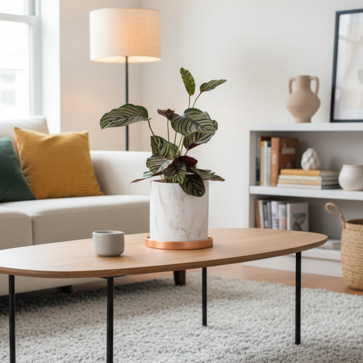 Calathea Pink Pinstripe Ornata Prayer Plant