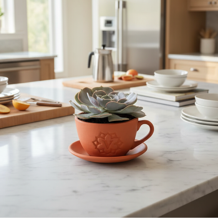 Growers Choice Mystery Succulent 4" Lyfe Tea Cup