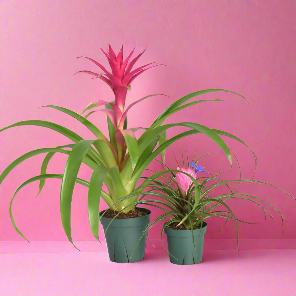 Guzmania 'Viola' & Tillsandsia 'Cyanea'