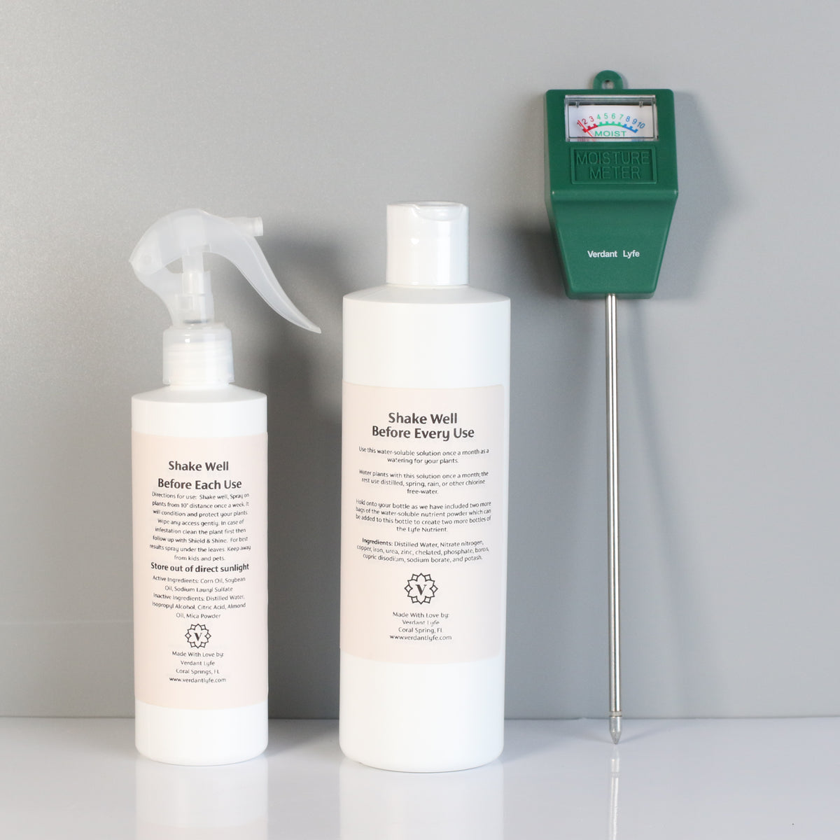 Back of product Shield & Shine & Lyfe Fertilizer. 