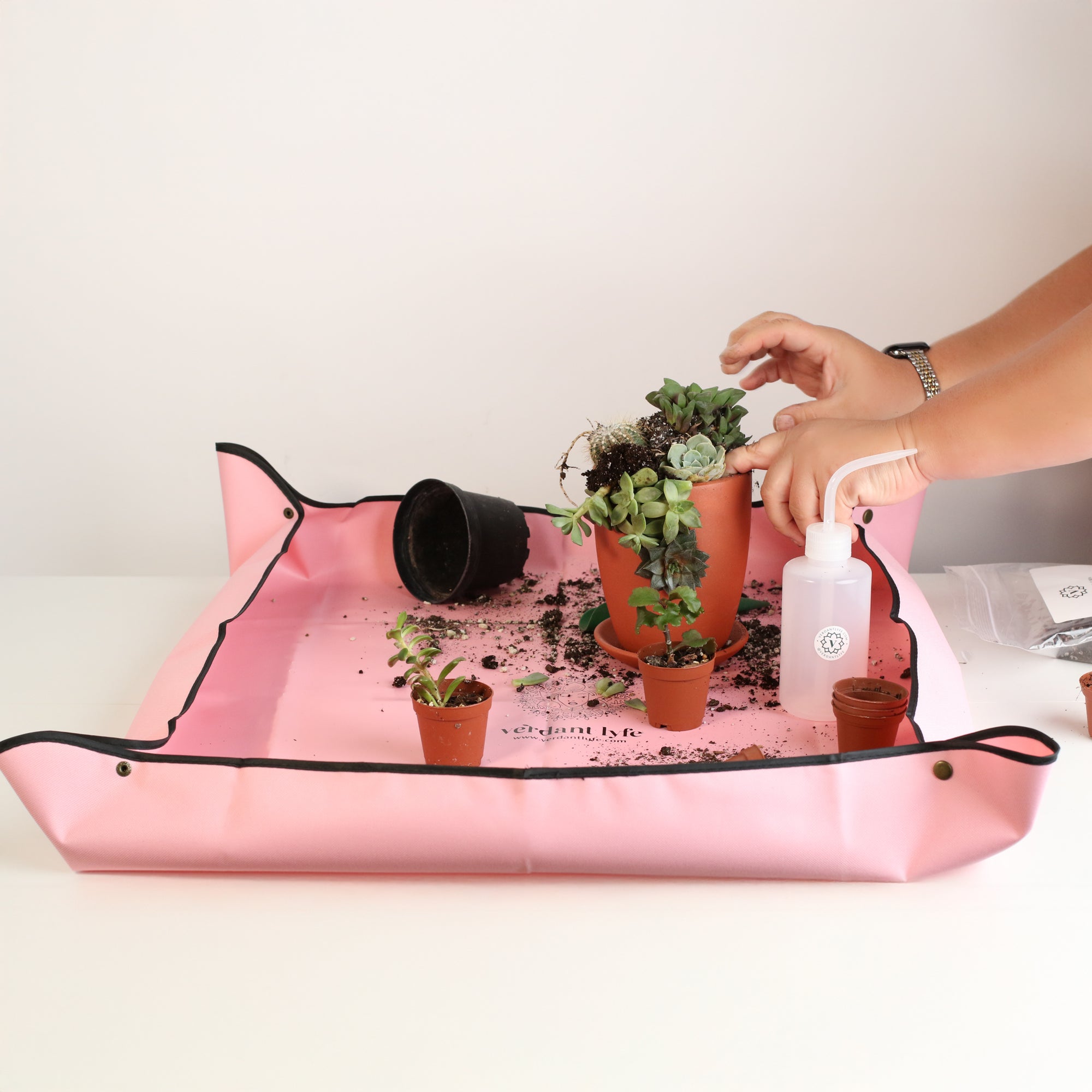 Repotting mat