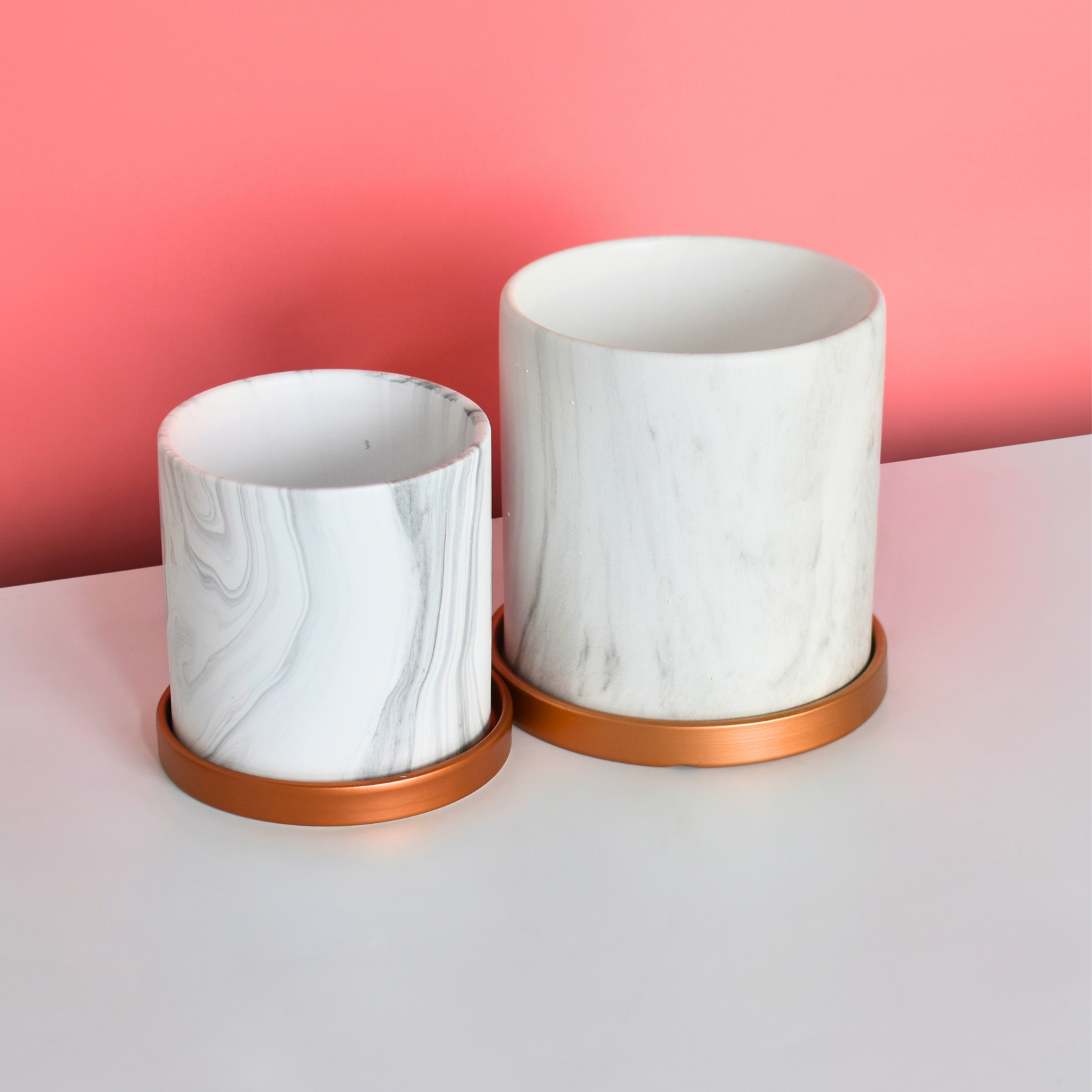  Ceramic Marble Planter 