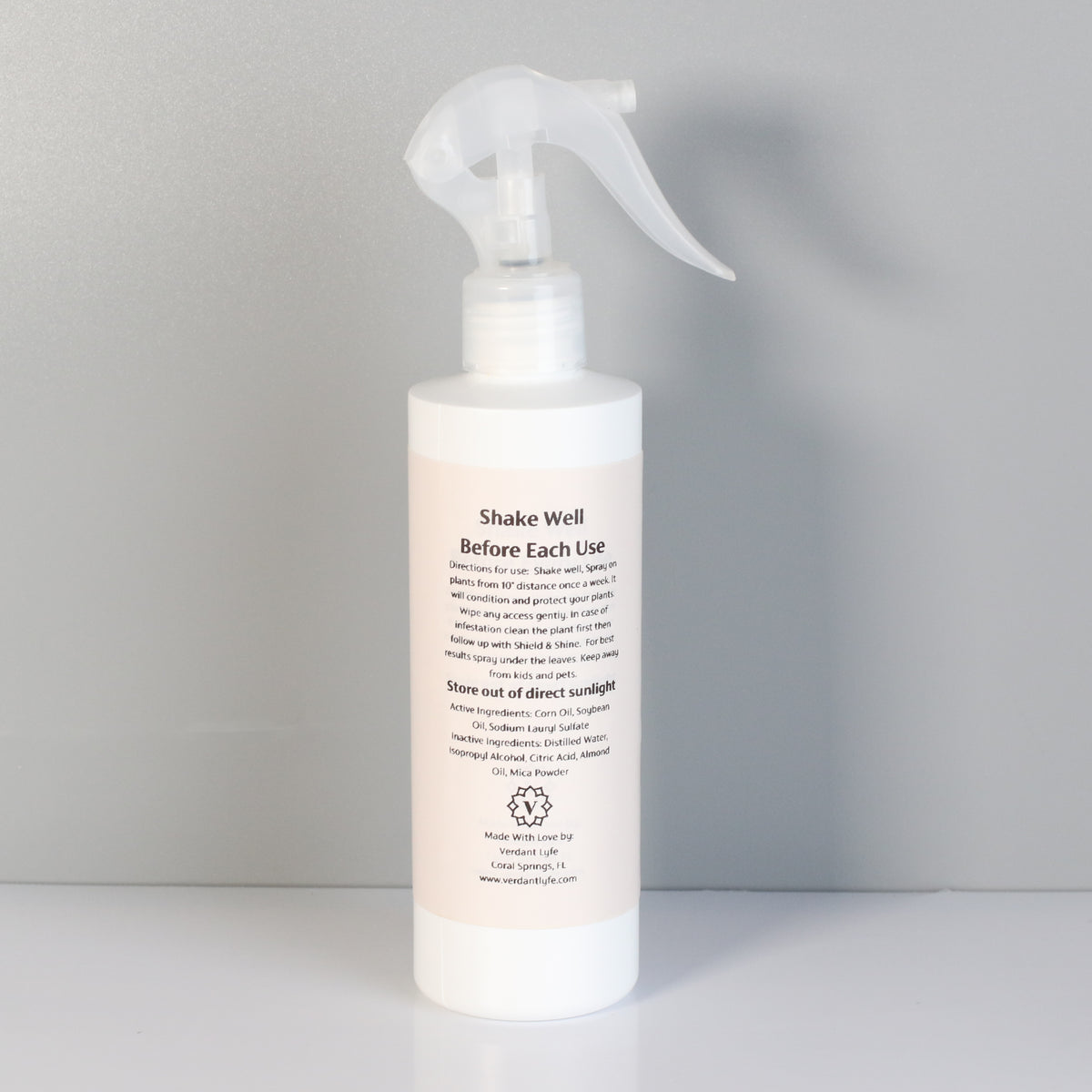 Plant Shield & Shine Back of Bottle