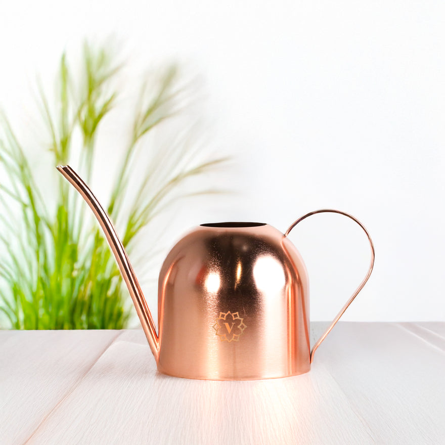 Lyfe Rose Gold Watering Can with Verdant Lyfe Monogram
