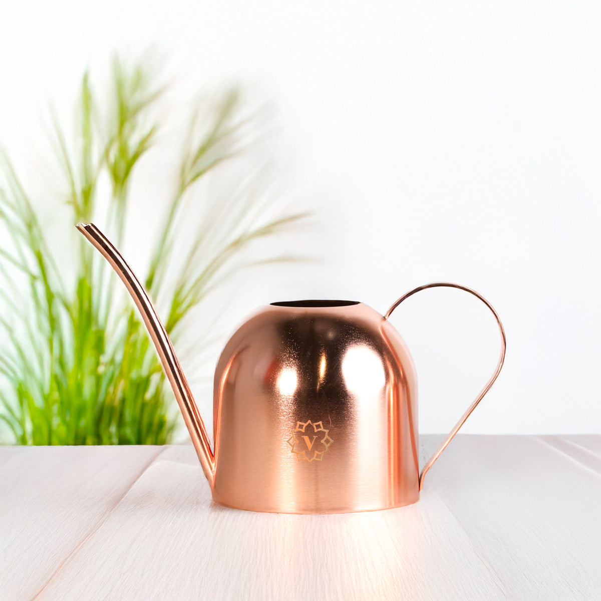 Lyfe Rose Gold Watering Can with Verdant Lyfe Monogram