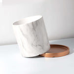 Selene Large Ceramic Planter Marble Effect - Empty Verdant Lyfe