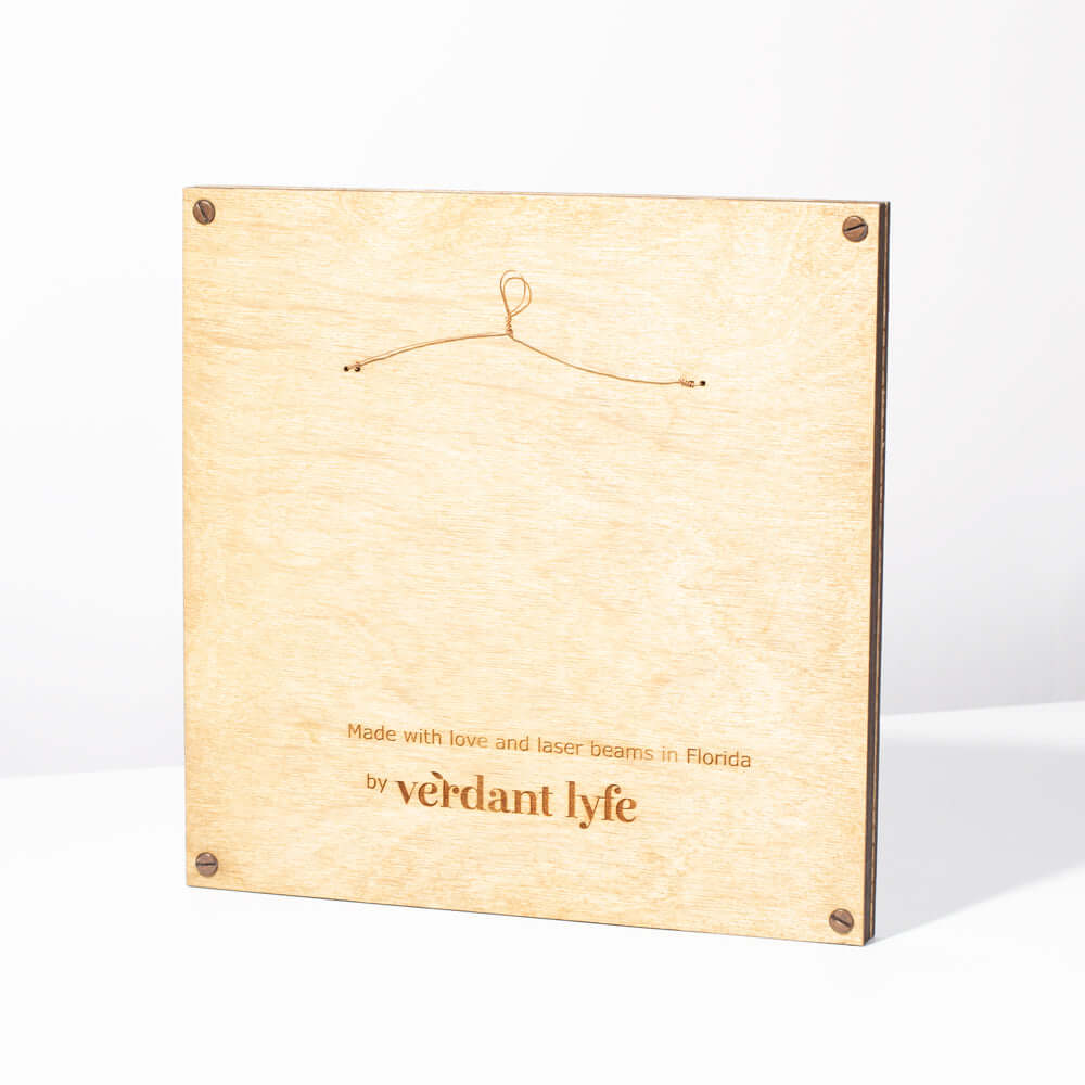 Monogrammed Moss Frame - Wooden Botanical Wall Art Letter